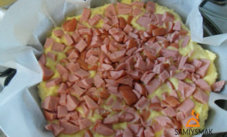 Рецепт пирога с сосисками