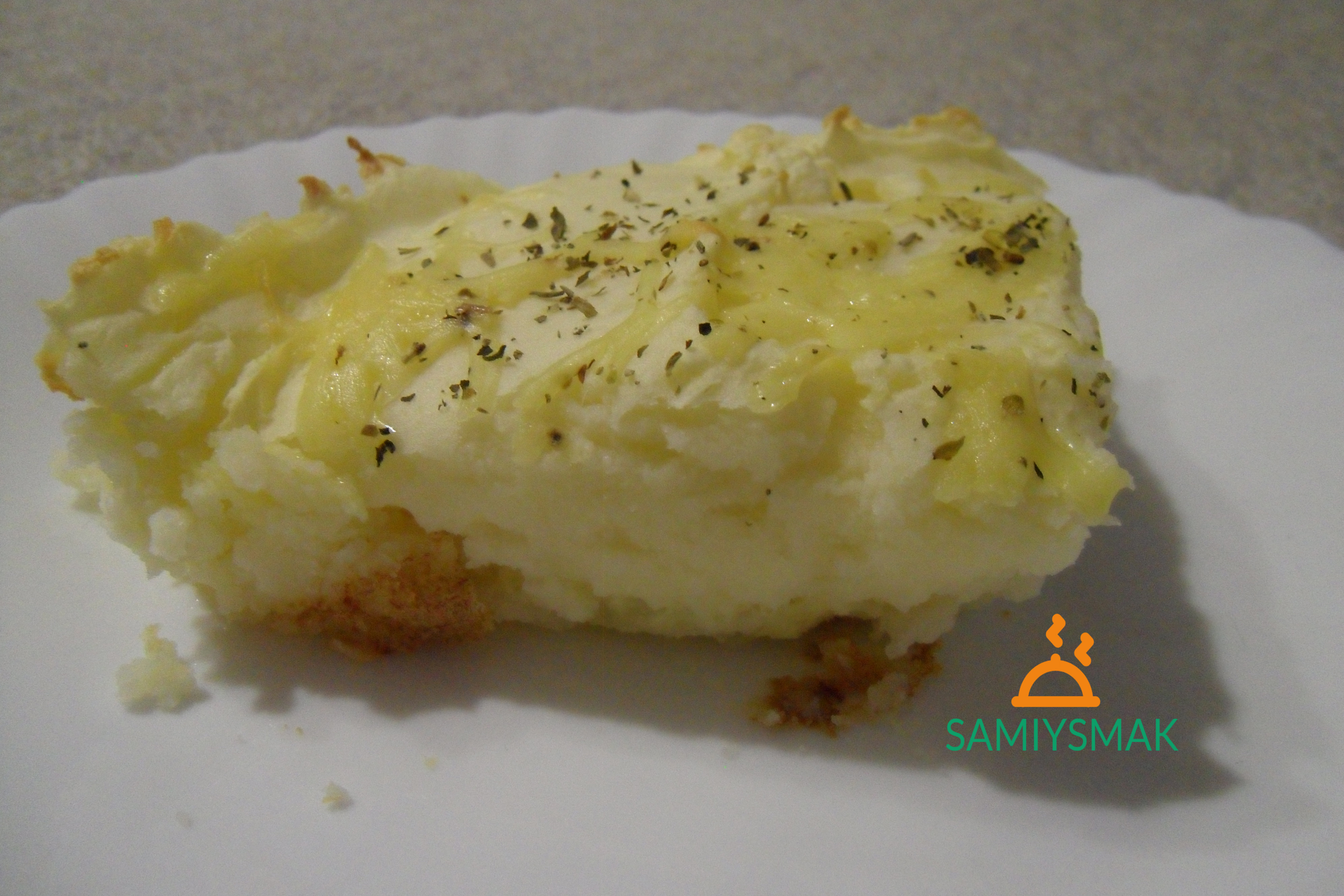Пирог из картошки с сыром и травами