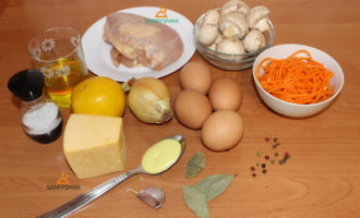 Ингредиенты для салата венок